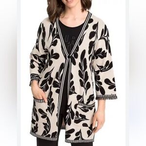 Olsen Leaf Print Sweater